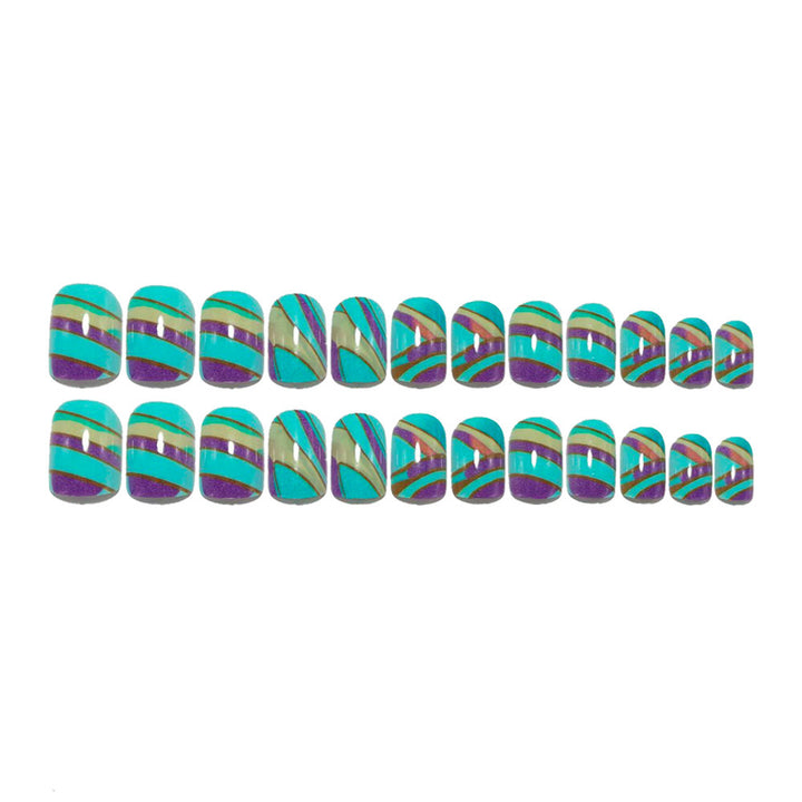 Creative artificial nails with geometric design Kalsten 1788232658