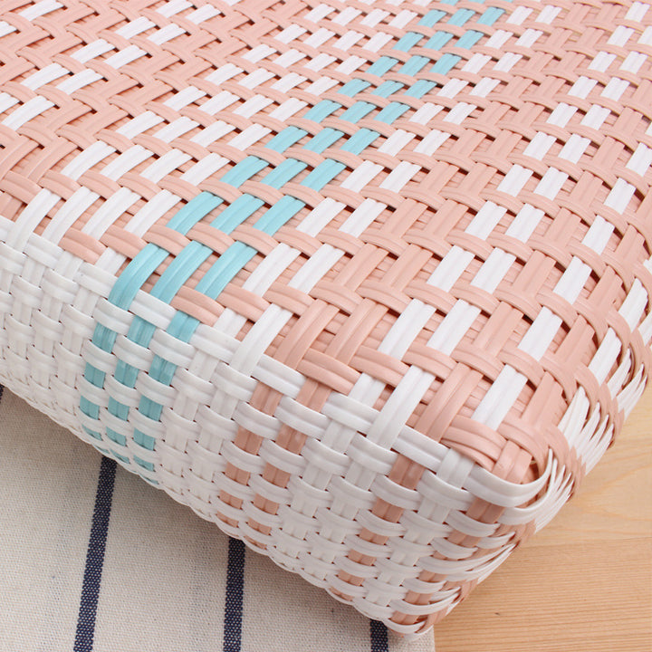 Braided Tote Bag with Colorful Design Kalsten