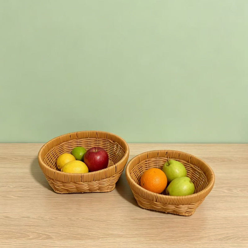 Handcrafted Oval Serving Basket Kalsten