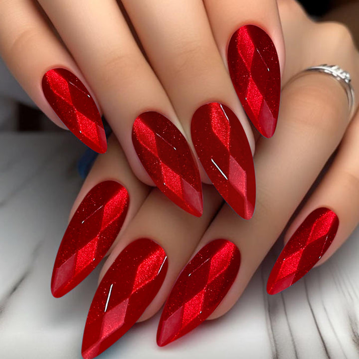 Glamorous Stiletto Nail Art Extensions Kalsten