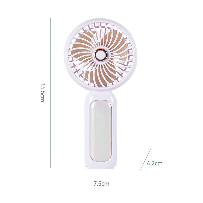 Women Portable Mini Hand Fan with LED Light Kalsten