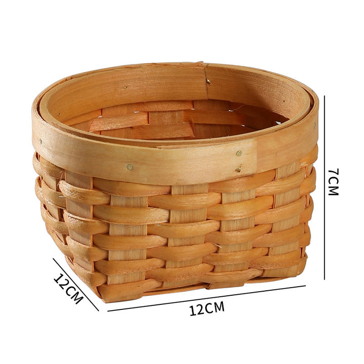 Unisex Round Storage Bowl made of natural wicker Kalsten