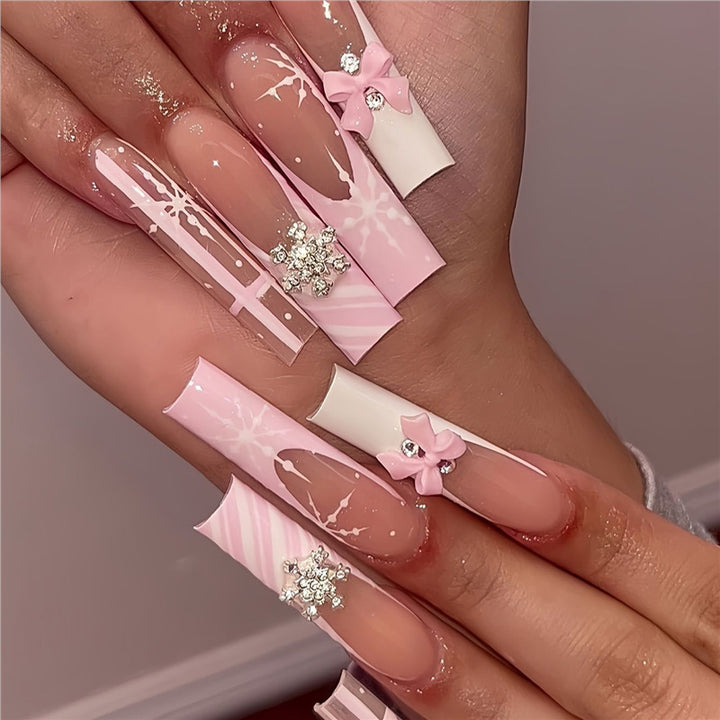 Glamorous Holiday Press-On Nail Set Kalsten