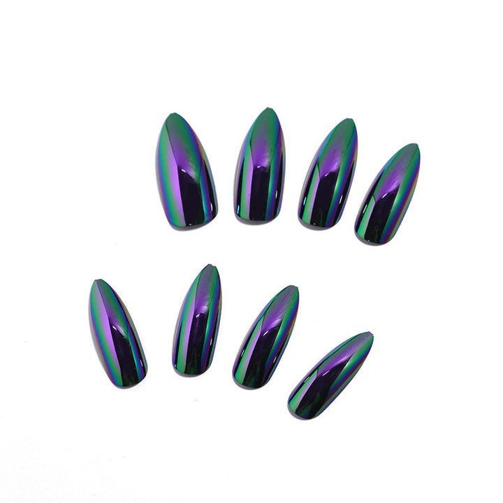 Iridescent Stiletto Press-On Nail Tips Kalsten