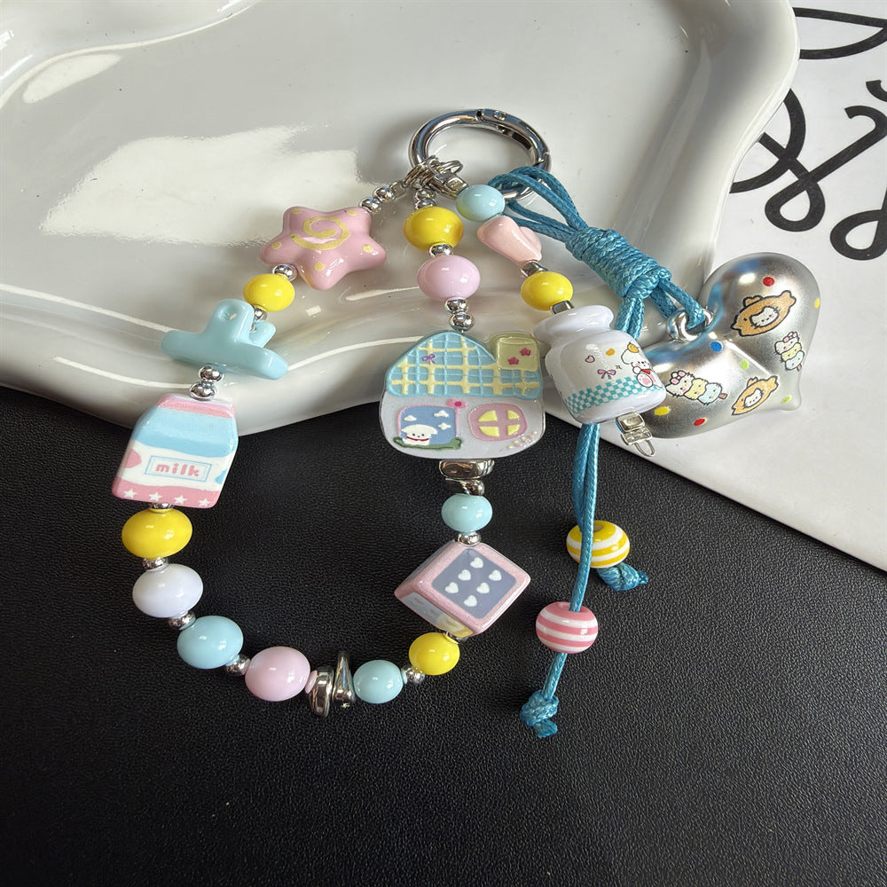 Playful Themed Charm Phone Lanyard Kalsten