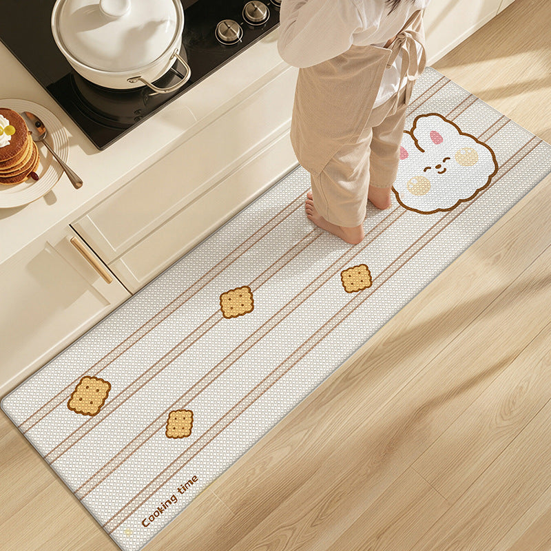 Playful Animal Themed Kitchen Comfort Mat