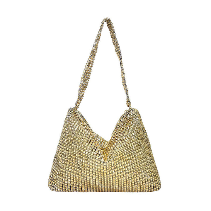 Sequined Rhinestone Shoulder Bag