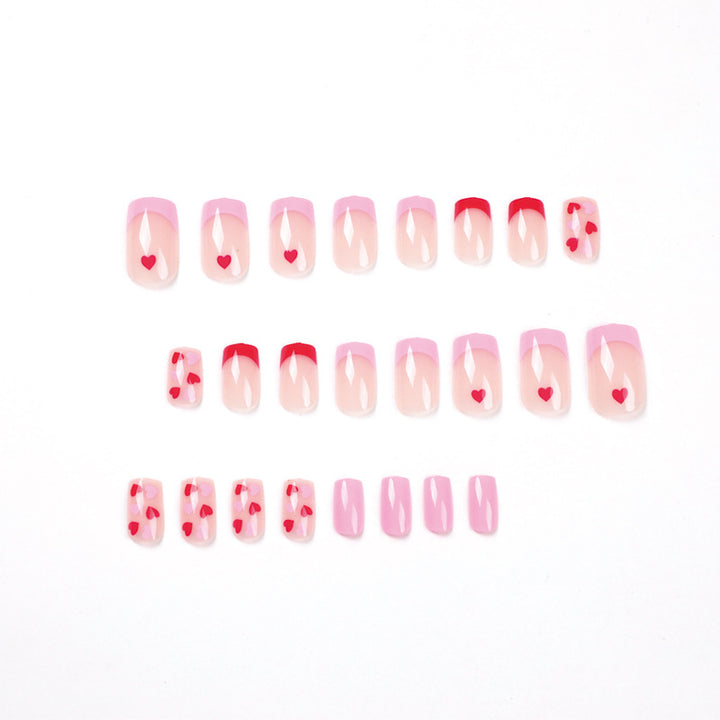 Artistic Nail Art with Heart Designs Kalsten