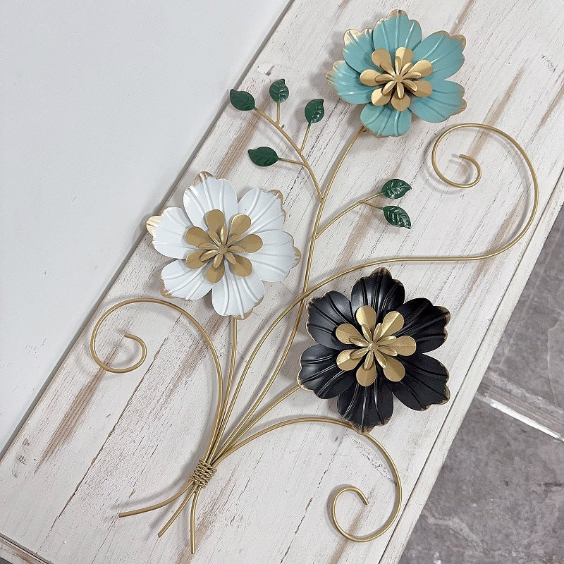 3D Floral Metal Wall Art Kalsten