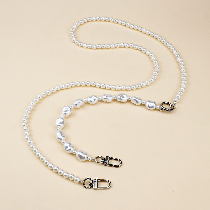 Elegant Pearl and Silver Necklace Kalsten