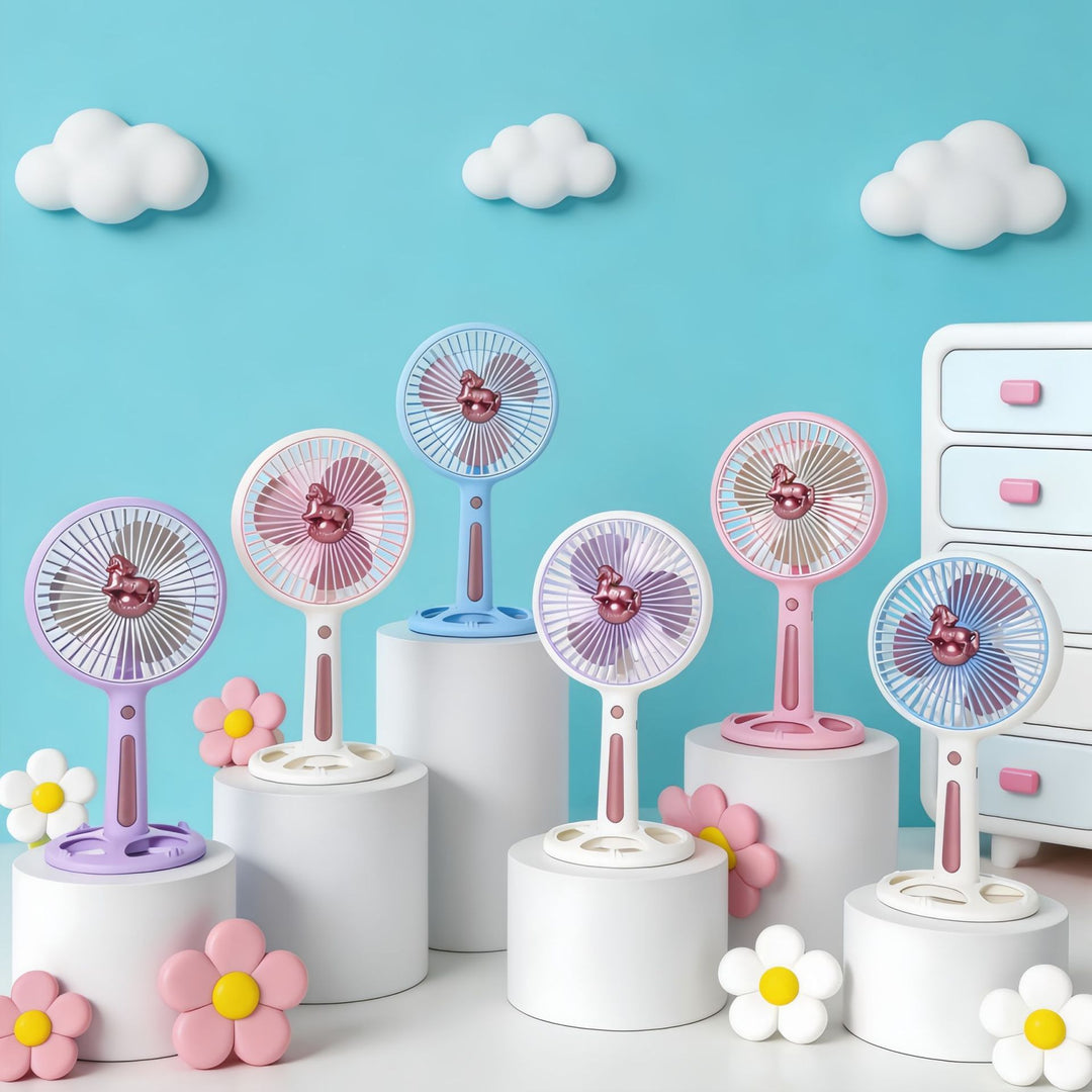 Women's Portable Handheld Fan with Flexible Angle and USB Connection Kalsten
