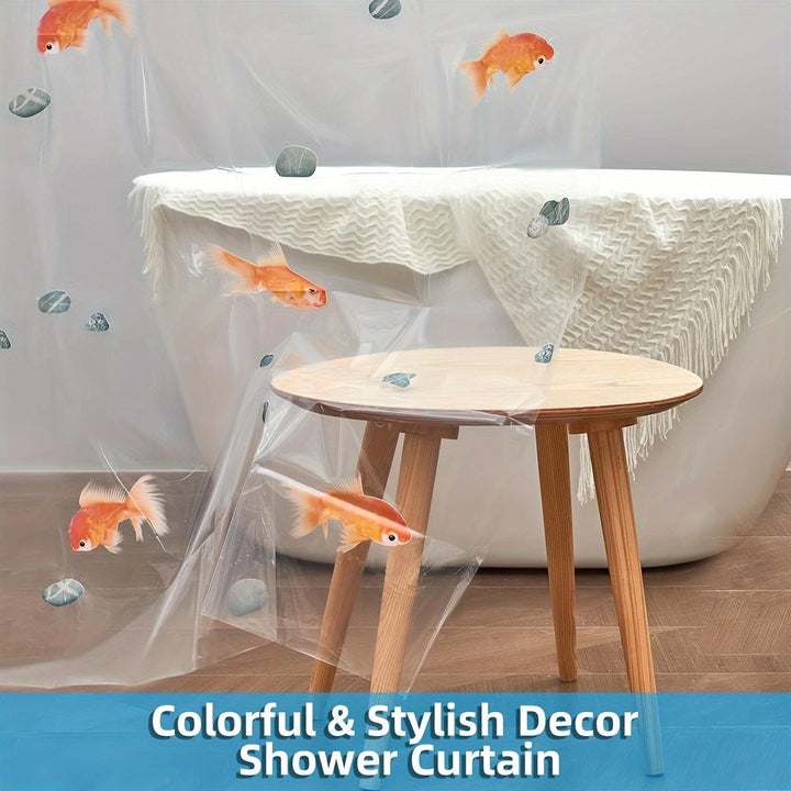 Goldfish Pattern Shower Curtain Kalsten