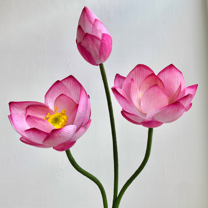 Decorative Artificial Lotus Flower Bouquet for Home Decor