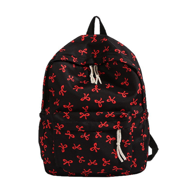 Backpack with Creative Bow Motif and Thoughtful Storage Spaces Kalsten