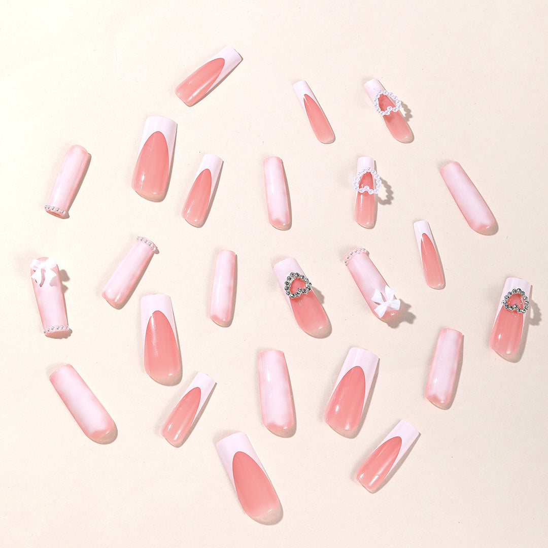 Decorative 3D Heart and Bow Nail Art Kalsten