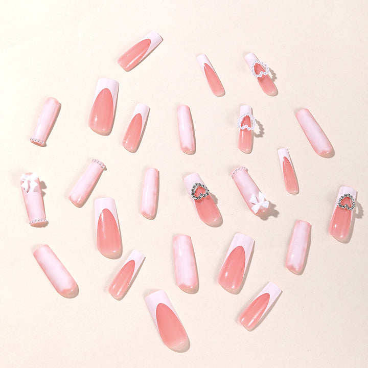 Decorative 3D Heart and Bow Nail Art Kalsten
