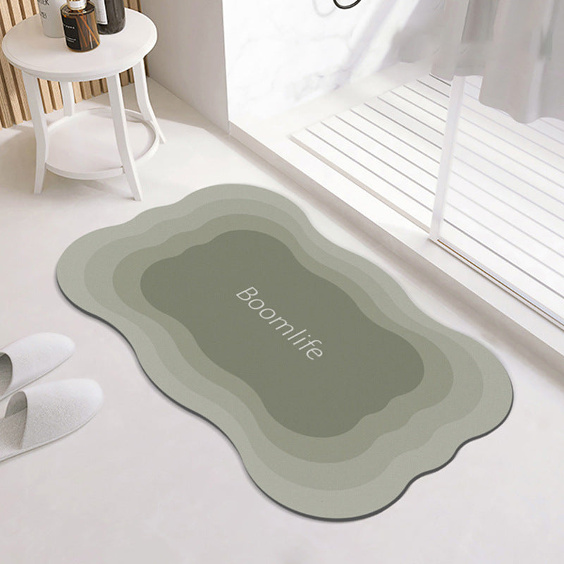 Contemporary Non-Slip Bathroom Mat