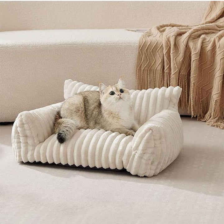 Soft Plush Lounge Dog Bed