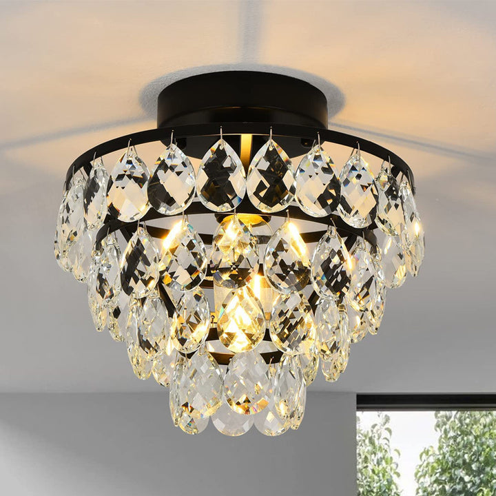 Elegant Crystal Teardrop Chandelier