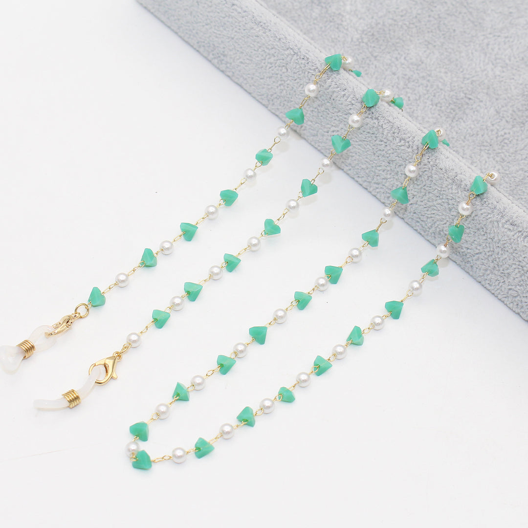 Stylish Pearl and Crystal Eyewear Chain Kalsten