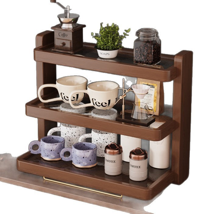 Wooden Tiered Storage Shelf Kalsten