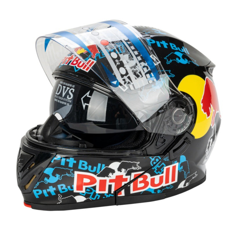 Full-Face Motorcycle Helmet with Graphic Design Kalsten