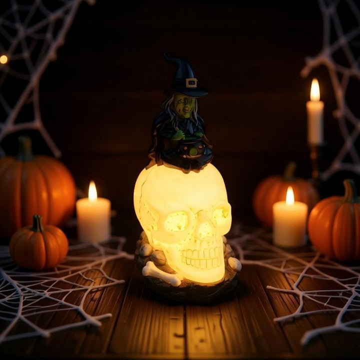 Creepy Witch Head Statue Kalsten
