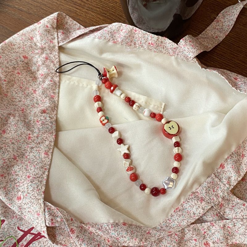 Beaded Charm Mobile Strap Kalsten