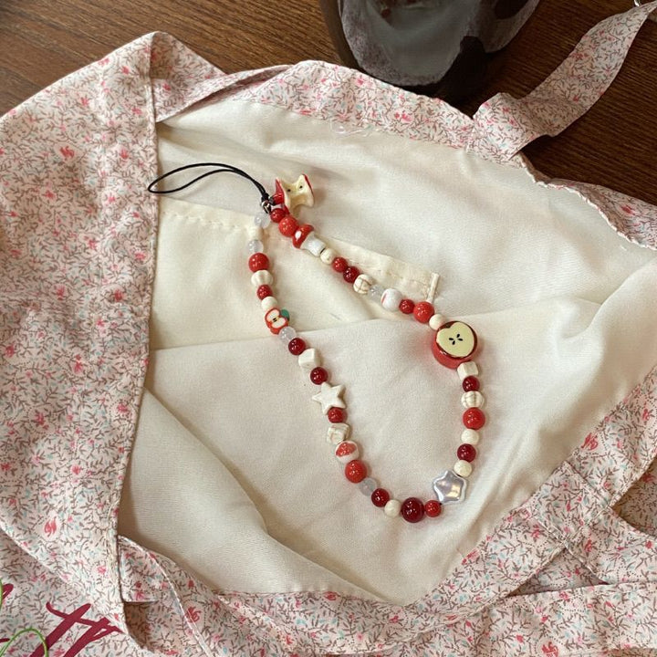 Beaded Charm Mobile Strap Kalsten