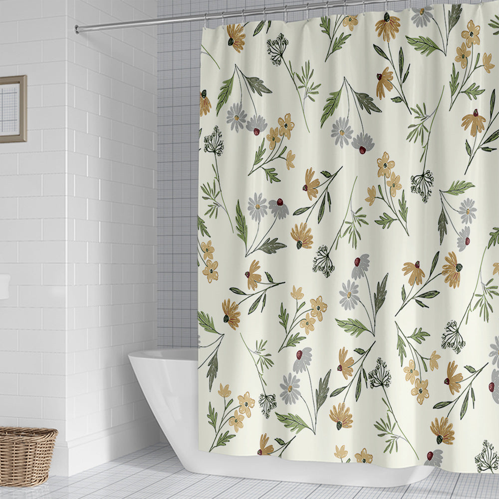 Floral Patterned Shower Curtain Kalsten 1784860161