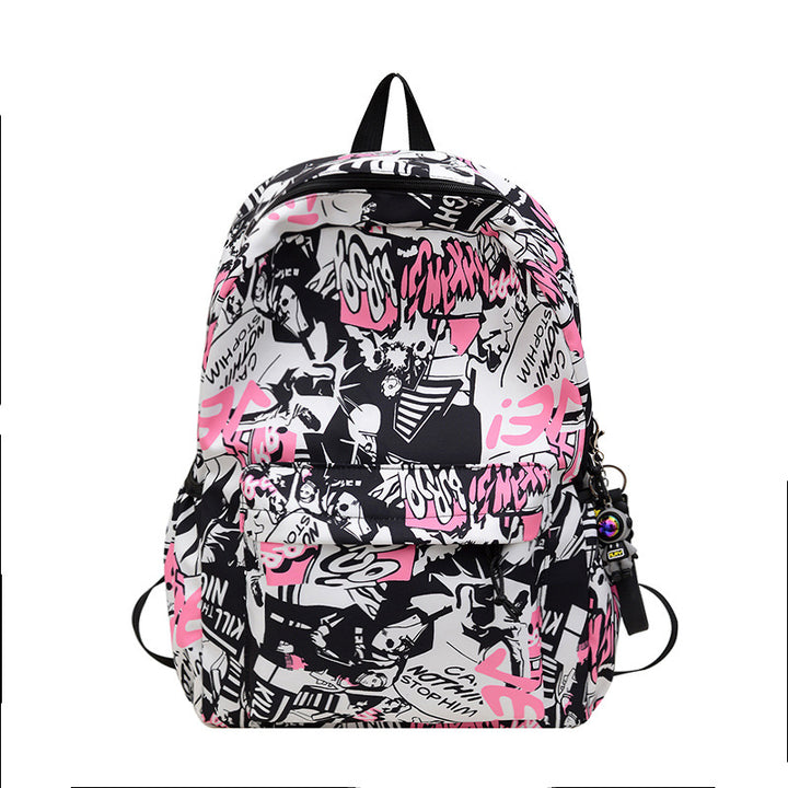Artistic Graphic Print Backpack Kalsten