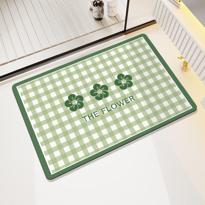 Cheerful Floral Design Indoor Area Mat Kalsten