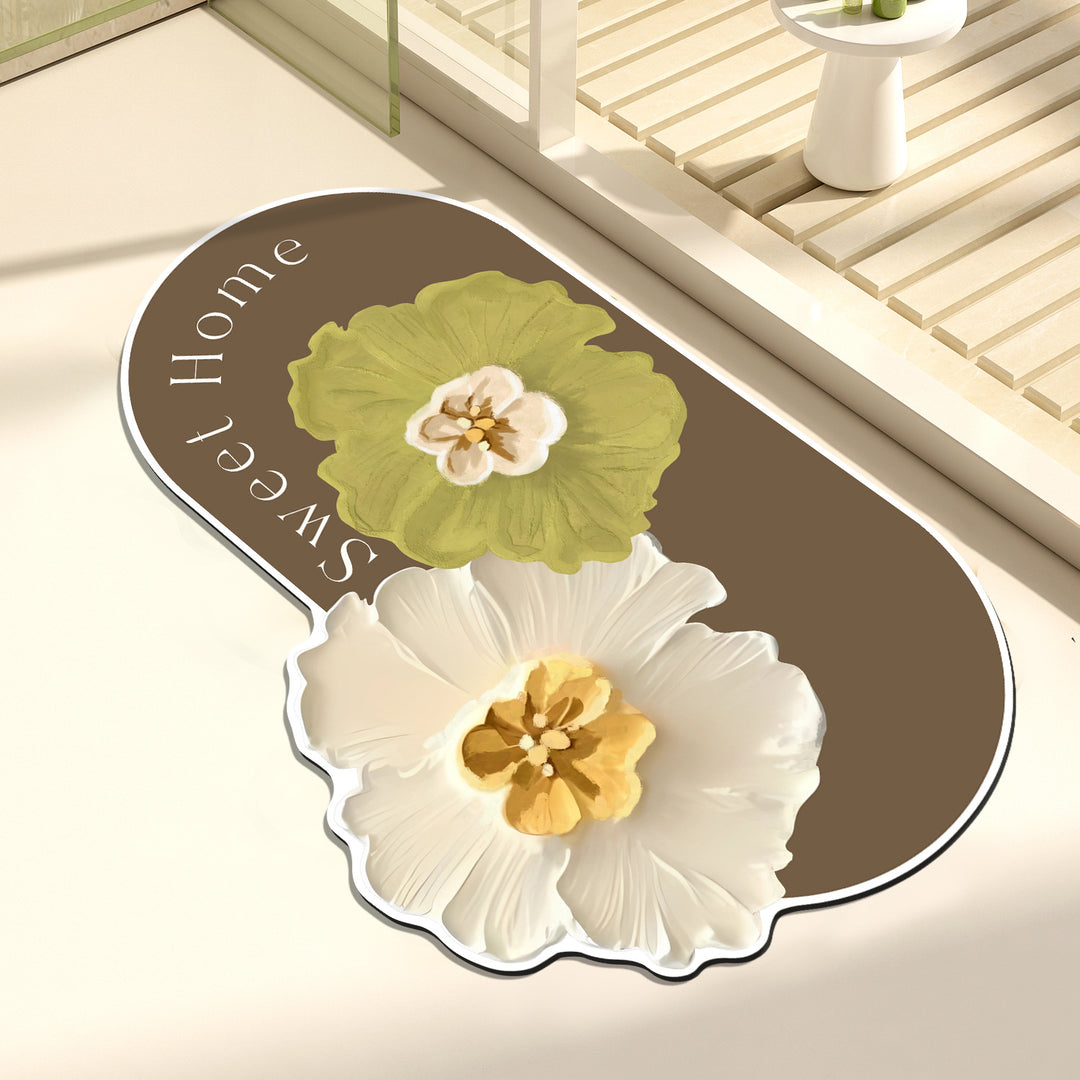 Artistic Floral Decorative Mat