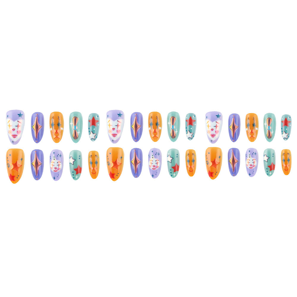 Artistic Themed Press-On Nail Art Set Kalsten