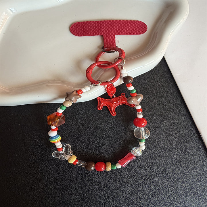 Decorative Beaded Charm Keychain Kalsten 1790135563