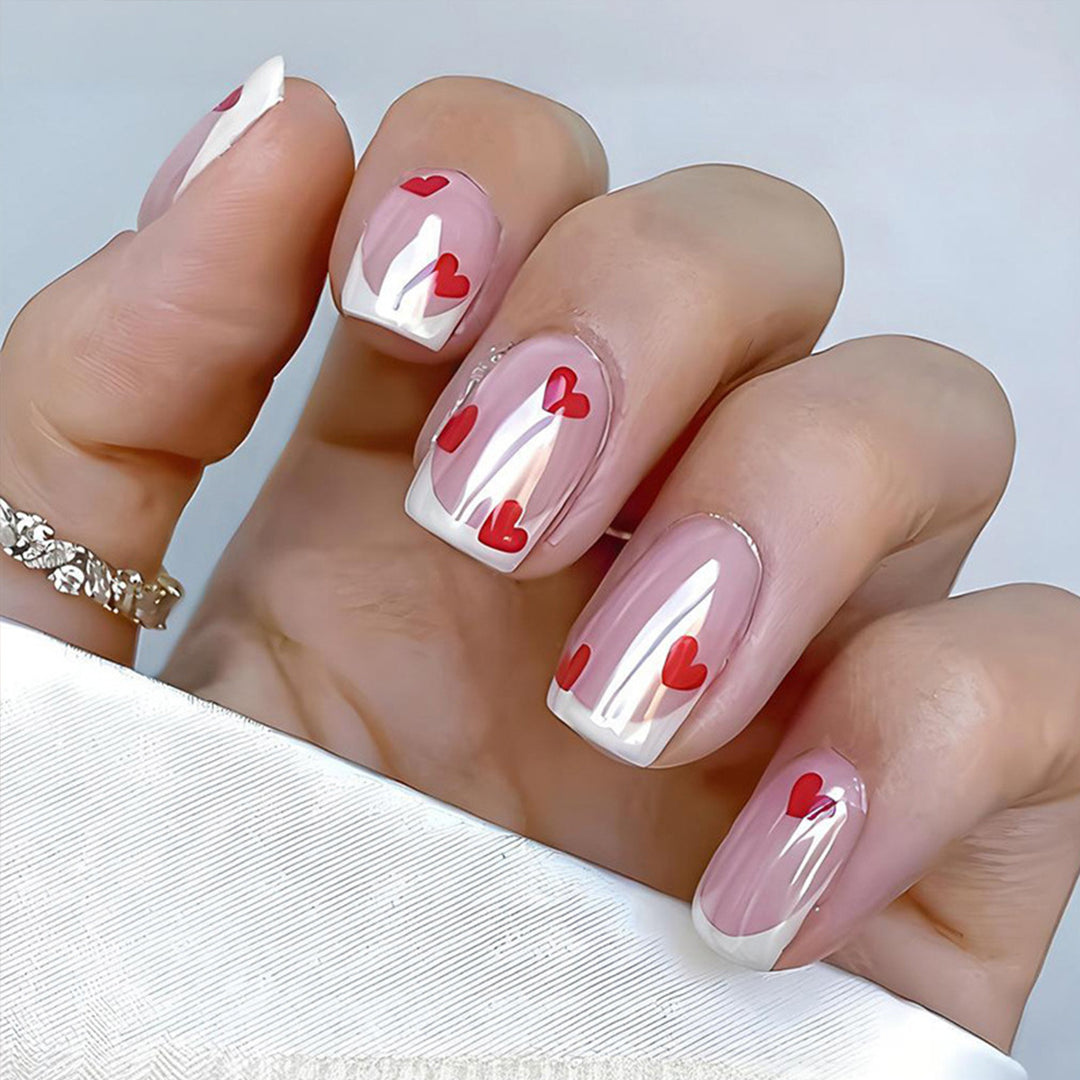 Heart-Embellished Nail Art Set Kalsten