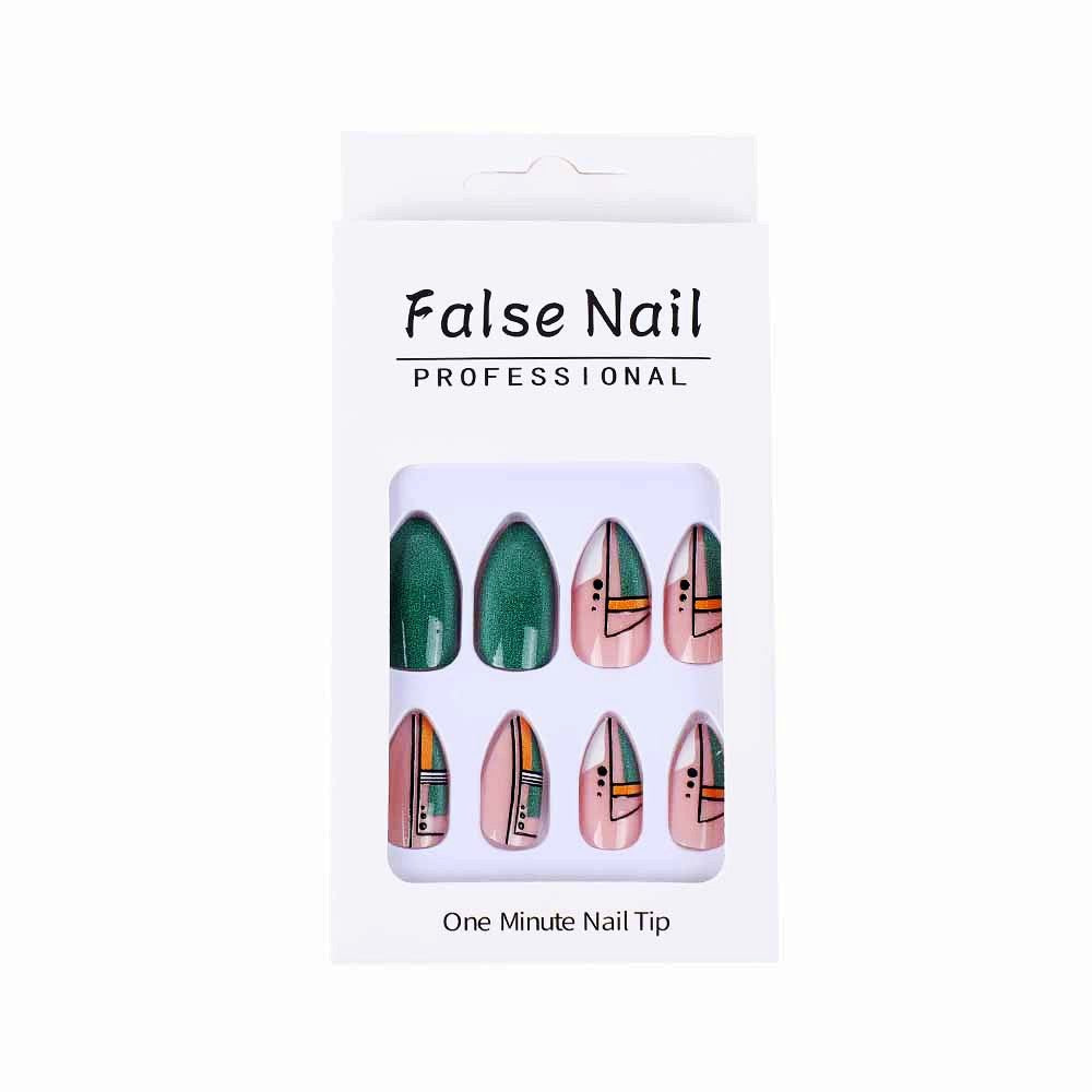 Creative design artificial nails with piano keys motif Kalsten