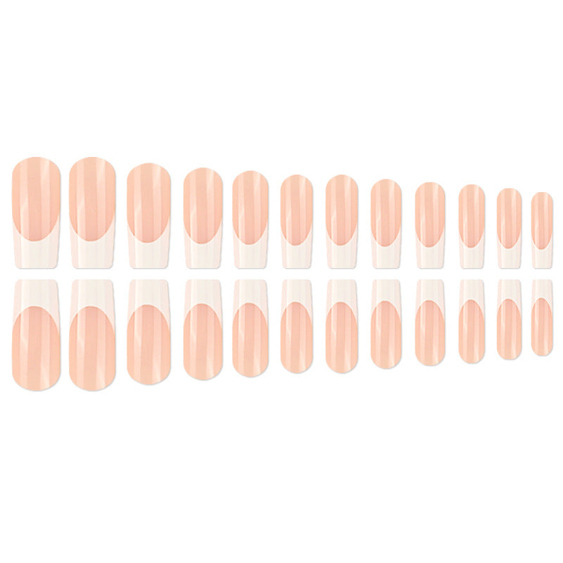 Elegant French Tip Press-On Nail Set Kalsten