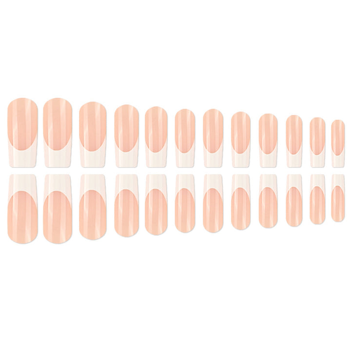 Elegant French Tip Press-On Nail Set Kalsten