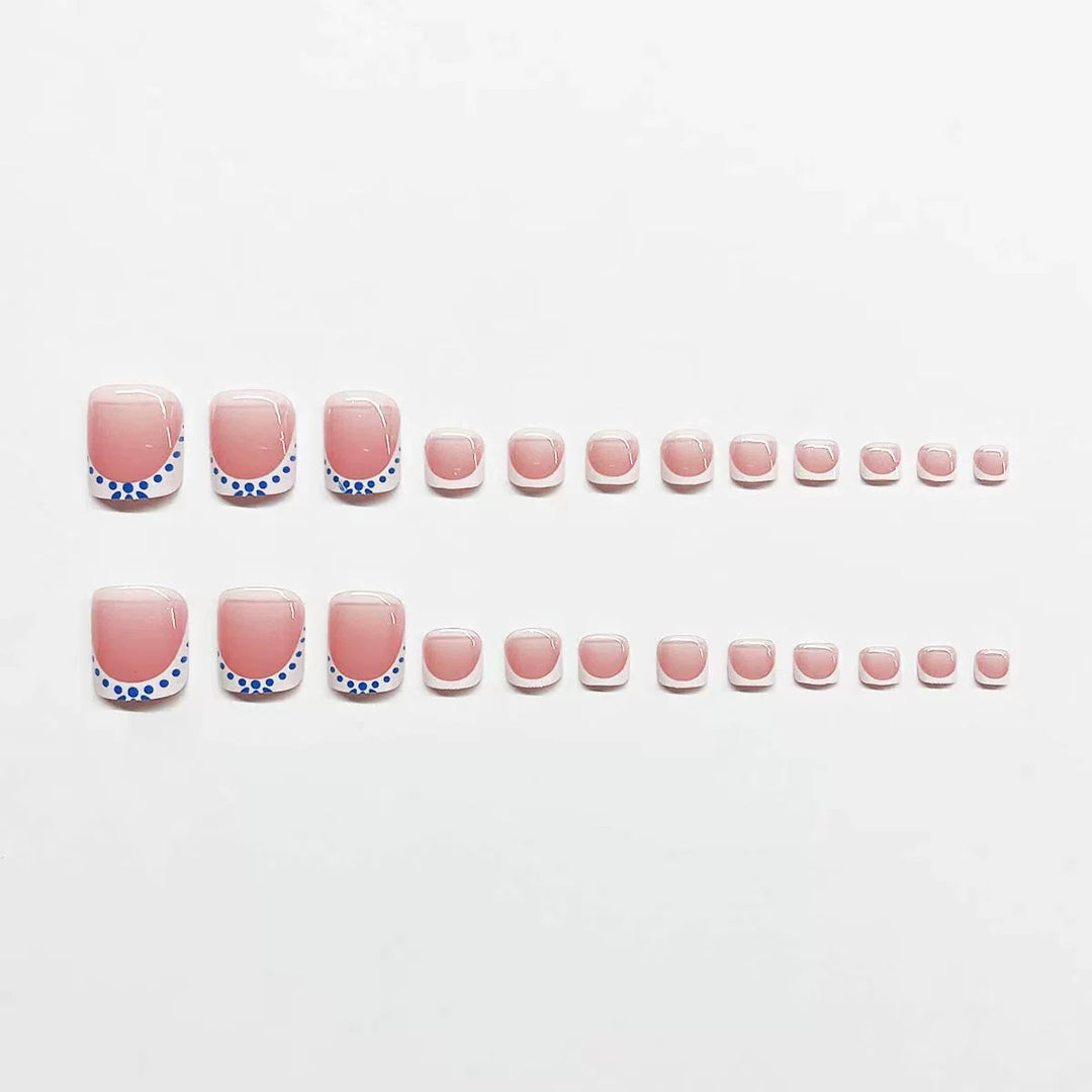 Artistic French Tip Nail Design Kalsten