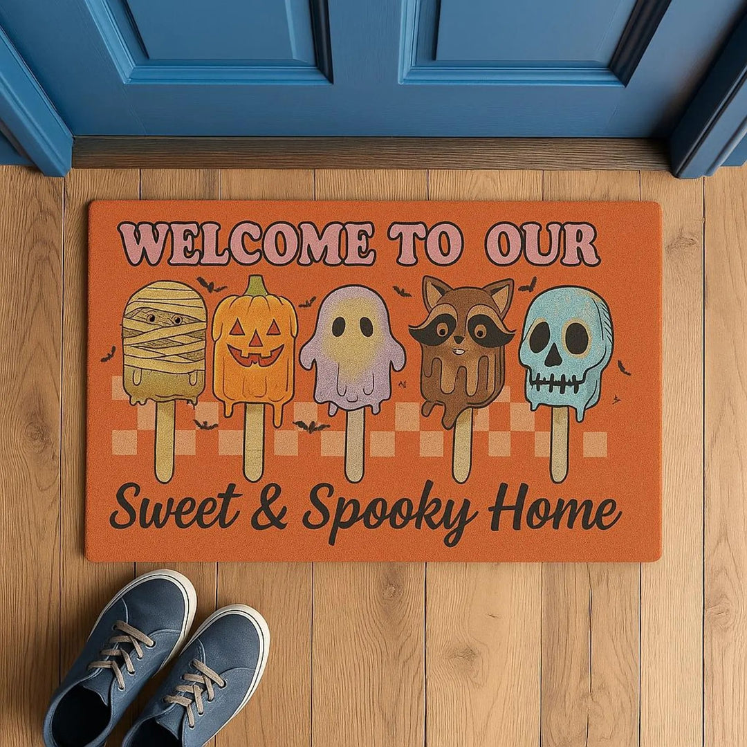 Halloween-Themed Welcome Mat Kalsten