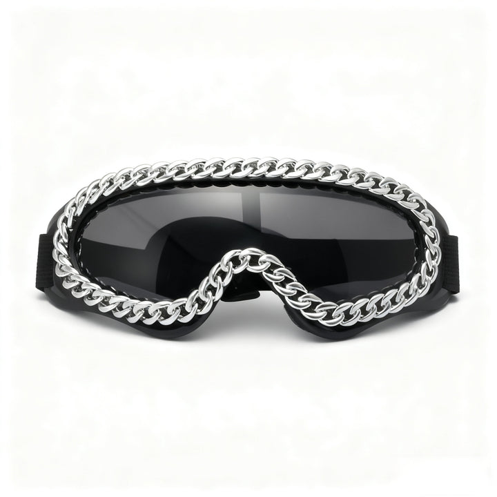 Women's fashionable sports sunglasses with golden chain decoration Kalsten