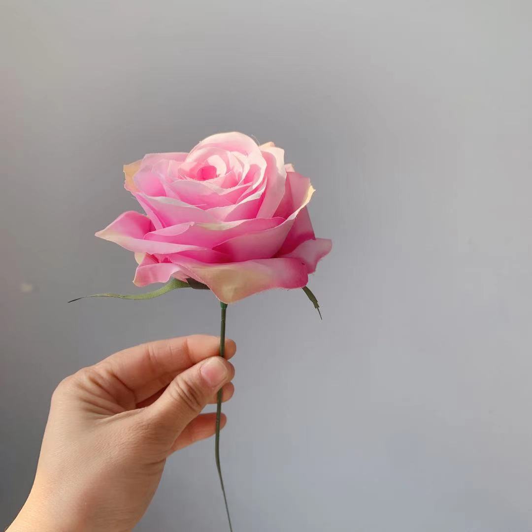 Realistic Silk Rose Stem