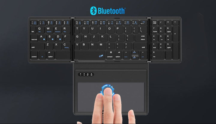 Ultra-Slim Portable Bluetooth Keyboard with Touchpad Kalsten