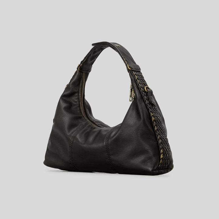 Braided Handheld Leather Bag