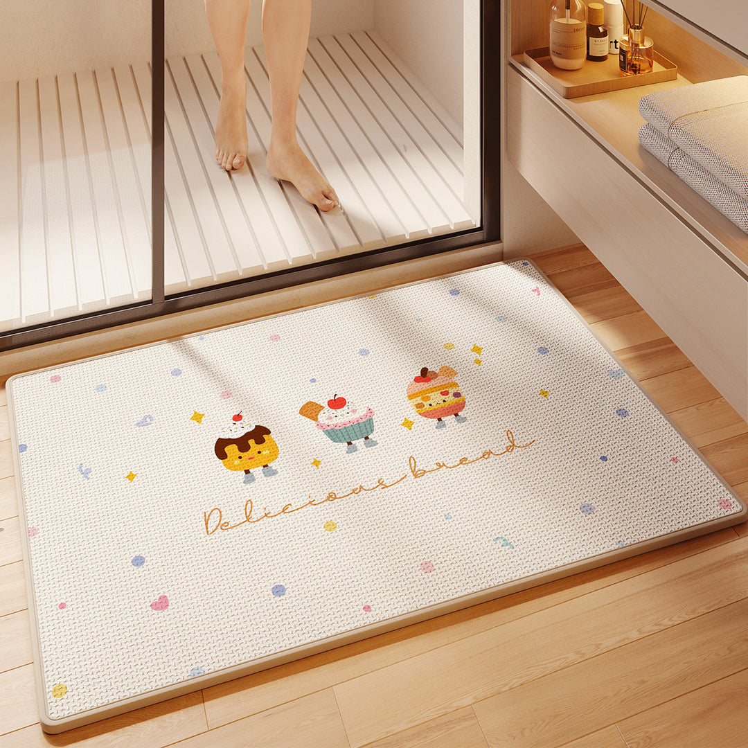 Fun-Themed Absorbent Bath Mat