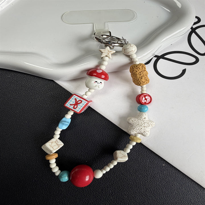 Decorative Beaded Charm Keychain Kalsten 1790135563