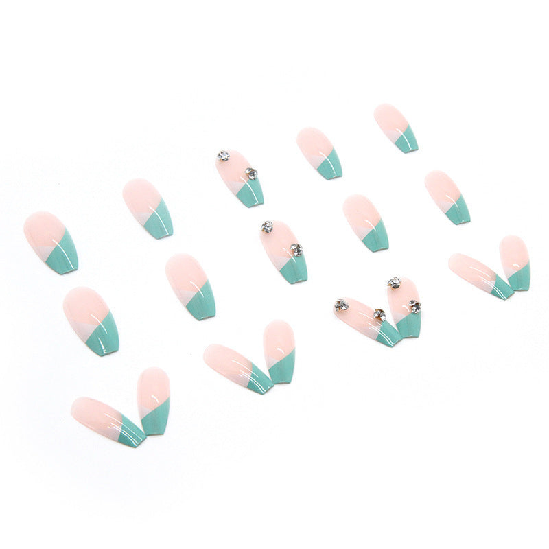 Artificial nail tips with glitter accents and elegant design Kalsten