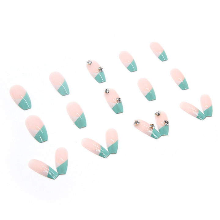 Artificial nail tips with glitter accents and elegant design Kalsten