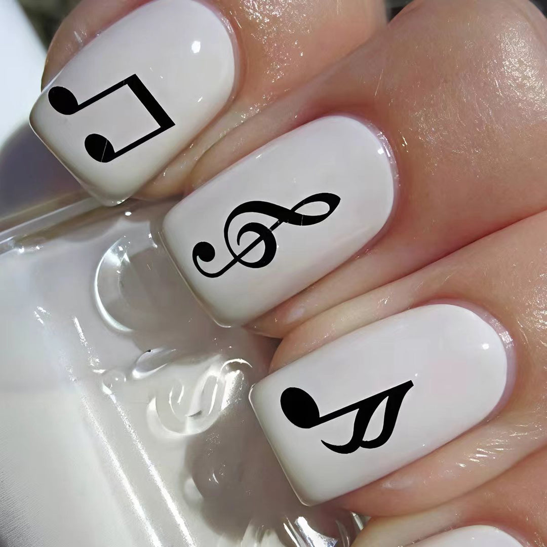 Artificial nails with music motif Kalsten